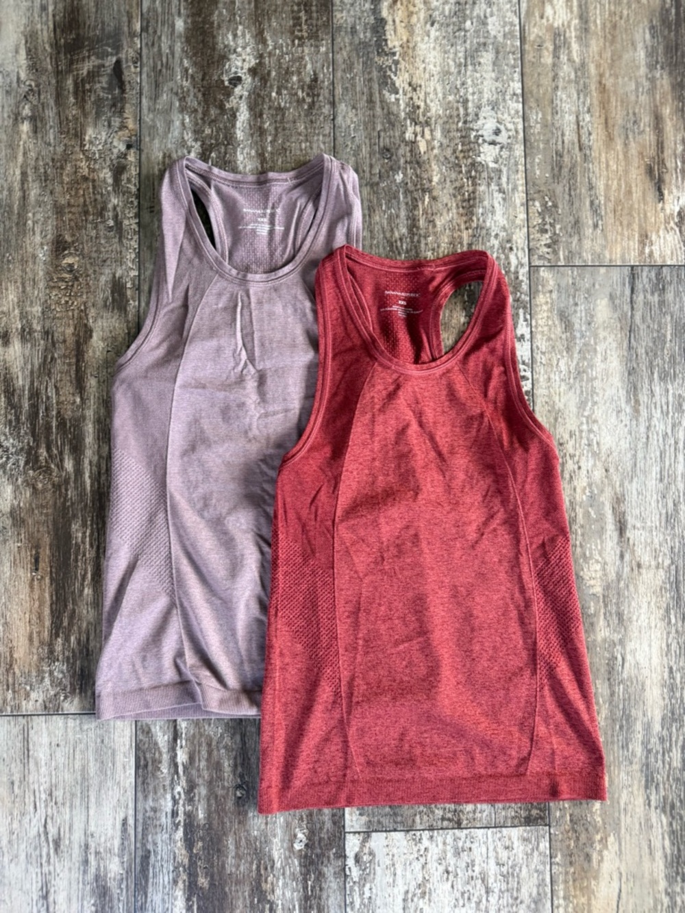 2 for $30 sale; 2 Banana Republic seamless tank tops - Orange and purple XXS